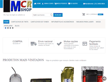 Tablet Screenshot of mcrshop.com.br